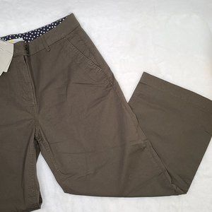 Boden Olive Green Chino Cropped